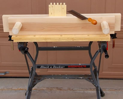 small workbench workshop woodworking