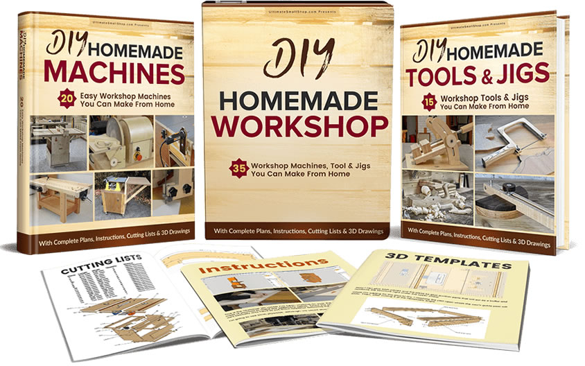 build your own workshop - homemade woodworking shop - machines